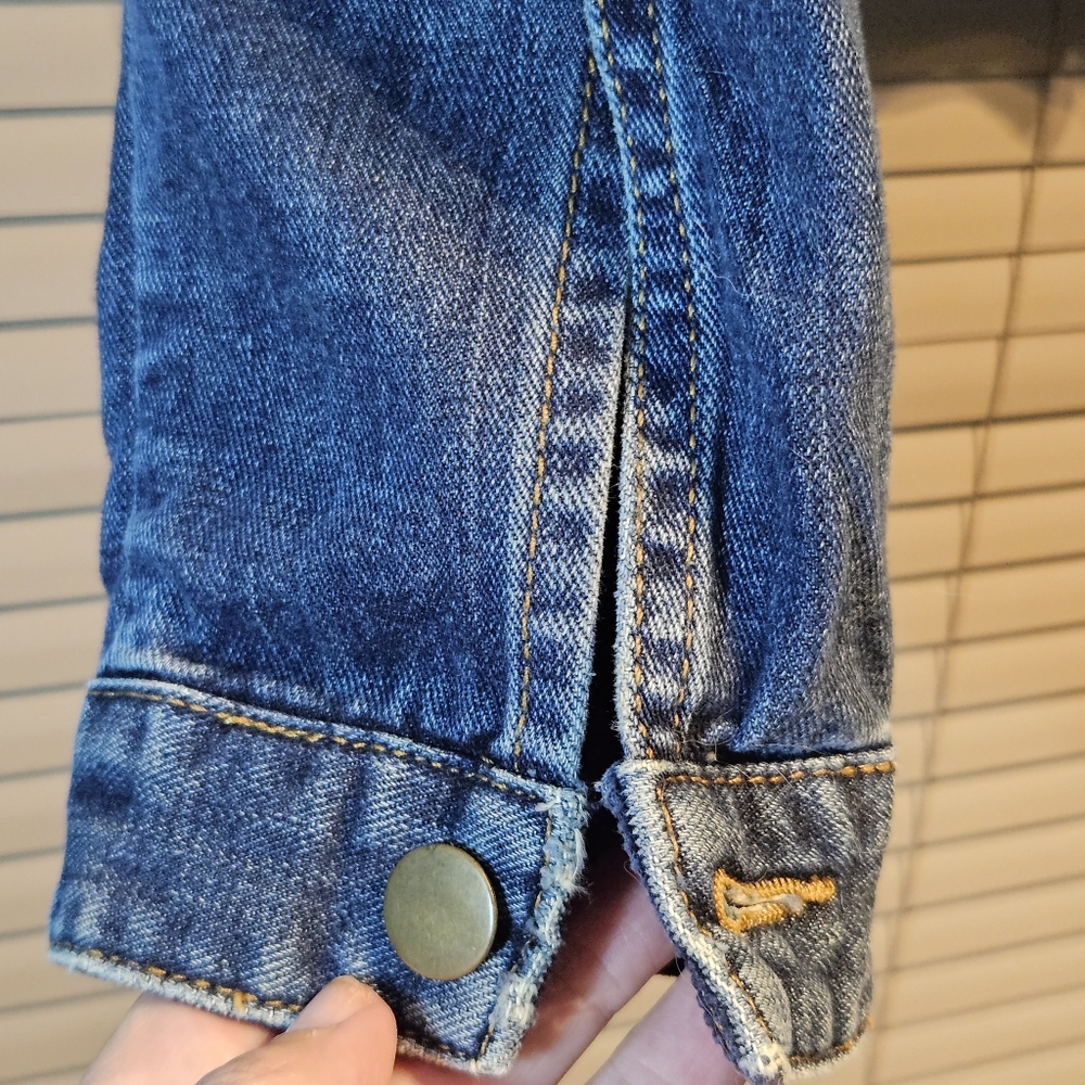 Preloved Size 12 one-off designer jeans jacket fr. sample sale. Corduroy & denim - Picture 13 of 14